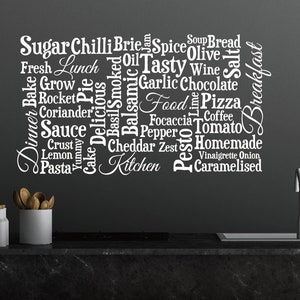Kitchen Quotes Wall Decal,Kitchen Wall Decals,Large Wall Decal for Kitchen ,Dinning Room Wall Decal. Kichen Wall Decor