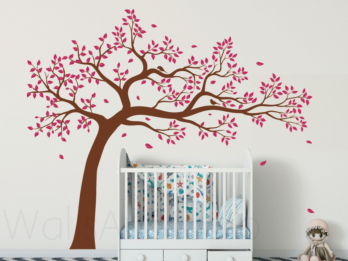 Large Tree Wall Decal , Kids Room Wall Decal, Girls Room Wall Decal ...