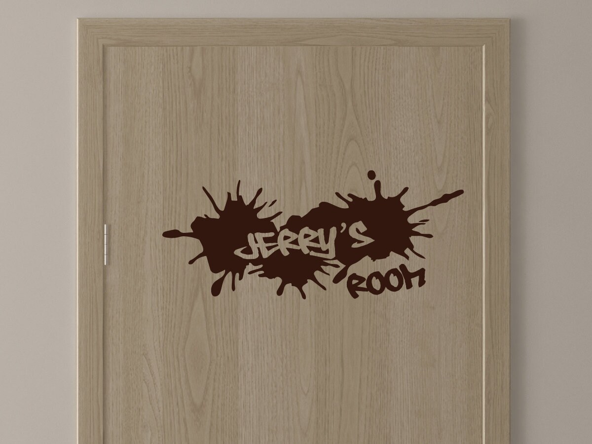 Room Sign Sticker Personalized Name Room Sign, Kids Room Name Sticker, Customer Name Door ...