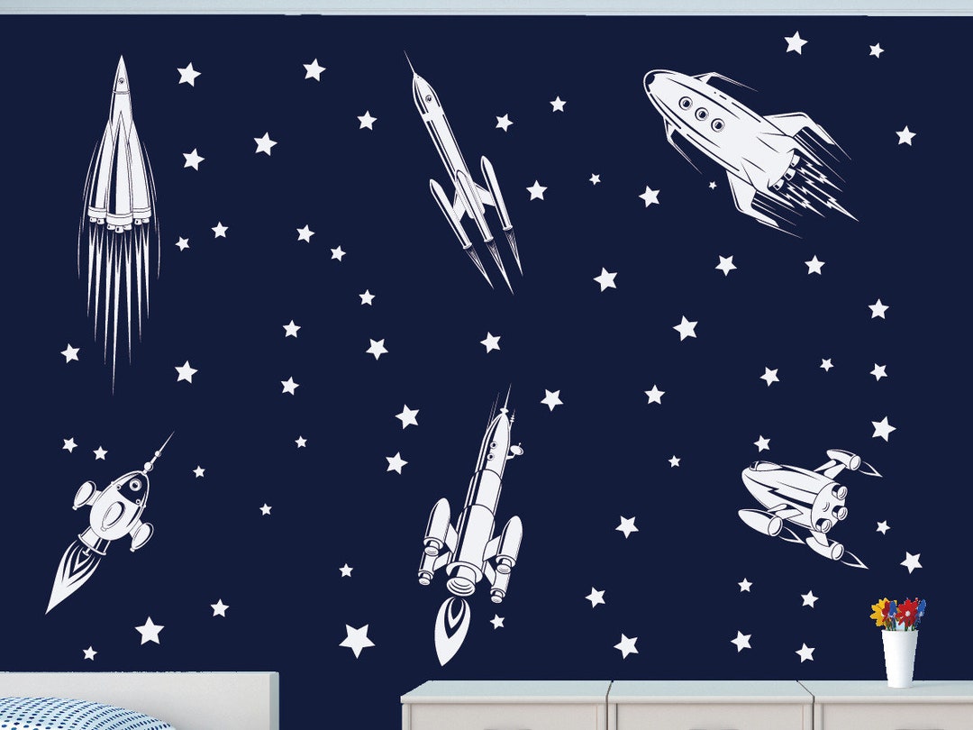 Space Wall Decor Universe Stars Wall Decal-boy's Room Wall Decor ...