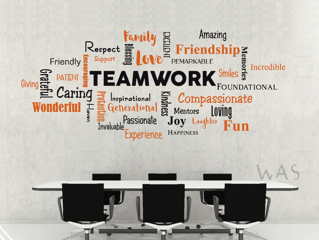 Teamwork Wall Art, Office Wall Decor, Office All, Teamwork Inspiration