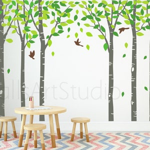 Birch Trees  Wall Decal, Birch Tree  Decor, tree decals for kids walls,tree decals for walls,tree decal for nursery,tree decal for nursery,