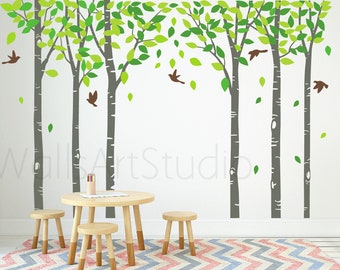 Birch Trees  Wall Decal, Birch Tree  Decor, tree decals for kids walls,tree decals for walls,tree decal for nursery,tree decal for nursery,