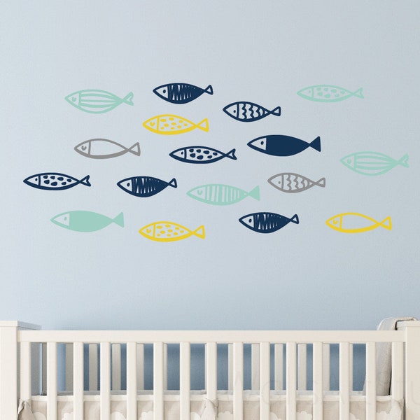Fish Wall Decal Etsy