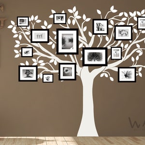 Large Beautiful Family Tree Wall Decal, Giant Family Tree Wall Decals, Branches Wall Stickers for Living Room Nursery Room Wall Decor