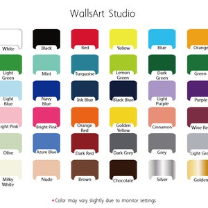 Peut inclure: Un nuancier avec 36 &eacute;chantillons de couleurs diff&eacute;rentes. Les &eacute;chantillons sont dispos&eacute;s en grille de six colonnes et six rang&eacute;es. Chaque &eacute;chantillon est &eacute;tiquet&eacute; avec le nom de la couleur. Les noms des couleurs incluent : Blanc, Noir, Rouge, Jaune, Bleu, Orange, Vert clair, Menthe, Turquoise, Vert citron, Vert fonc&eacute;, Vert, Bleu clair, Bleu marine, Bleu encre, Bleu noir, Violet clair, Violet, Rose clair, Rose vif, Rouge orang&eacute;, Jaune dor&eacute;, Cannelle, Rouge vin, Olive, Bleu azur, Rouge fonc&eacute;, Gris fonc&eacute;, Gris, Gris clair, Blanc laiteux, Nude, Marron, Chocolat, Argent, et Dor&eacute;.