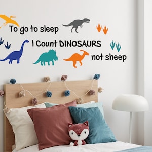 Colorful Vinyl Dinosaurs  Wall Decals,  Dinosaur  Stickers, Nursery  Dinosaur Wall Stickers,Boy&#39;s Room Wall Decor, Nursery Dinosaur Decor
