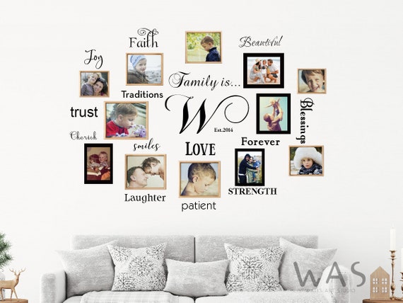 Nome Di Famiglia Personalizzato, Adesivo Murale In Vinile. Casa, Parete - Foto 3