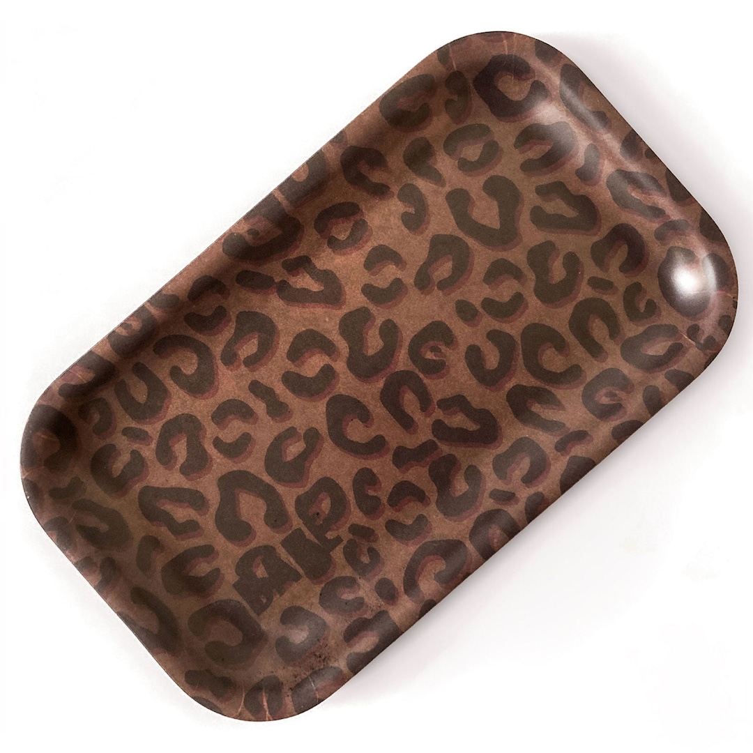 Slightly Flawed Leopard Print Tray Etsy