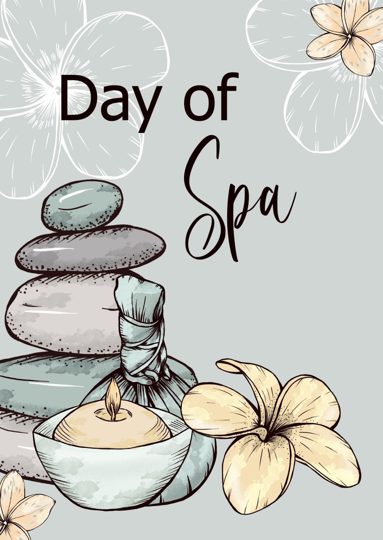 Spa day clipart wellness png beauty and selfcare clip art Etsy