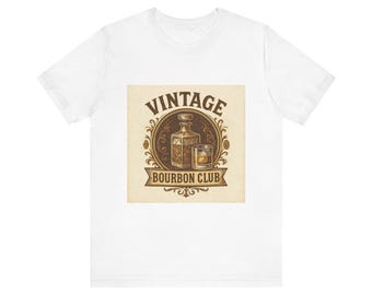 Camiseta vintage del Bourbon Club, regalo para amantes del whisky