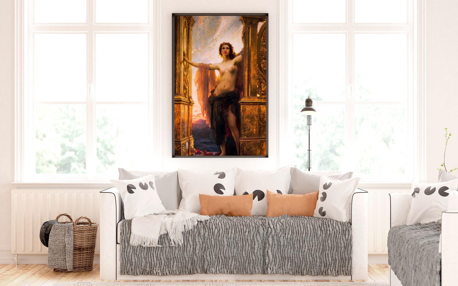 Herbert James Draper the Gates of Dawn 1900. Canvas Print Etsy