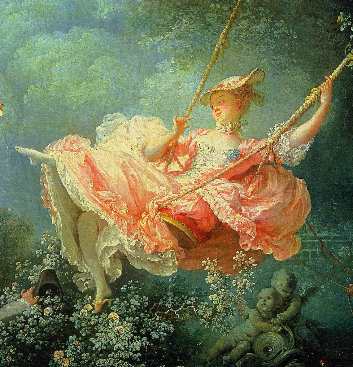 Joean Honoré Fragonard The Swing 1767. Canvas Print Giclee Etsy