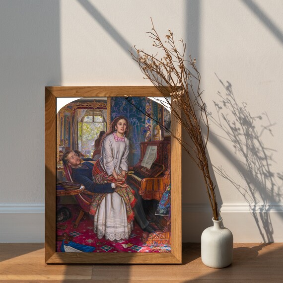 William Holman Hunt The Awakening Conscience 1853 Canvas Etsy