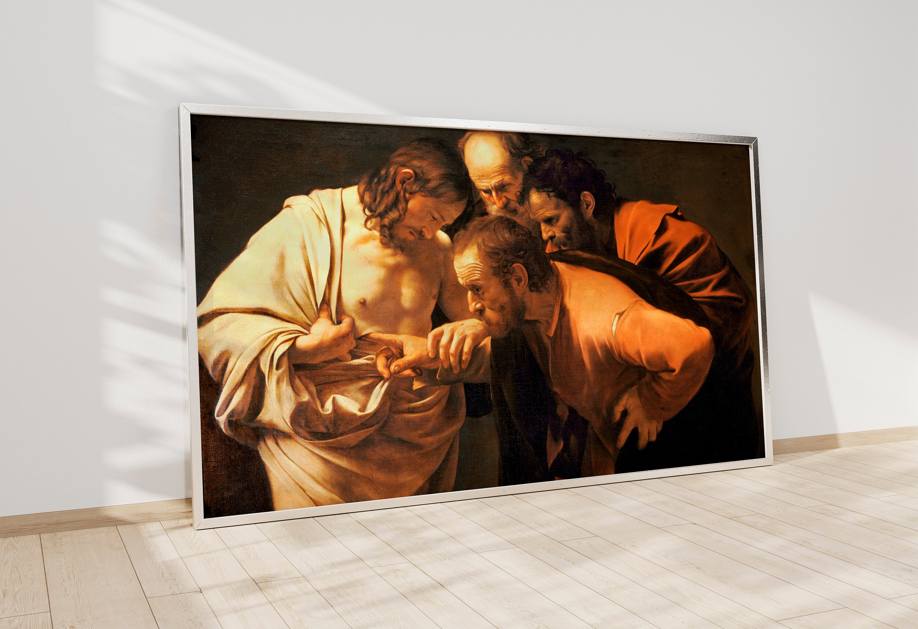 7. "The Incredulity of Saint Thomas" by Caravaggio - wide 7