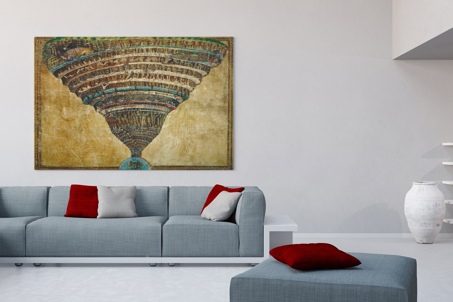 Sandro Botticelli The Map of Hell Dante The Divine Comedy Etsy