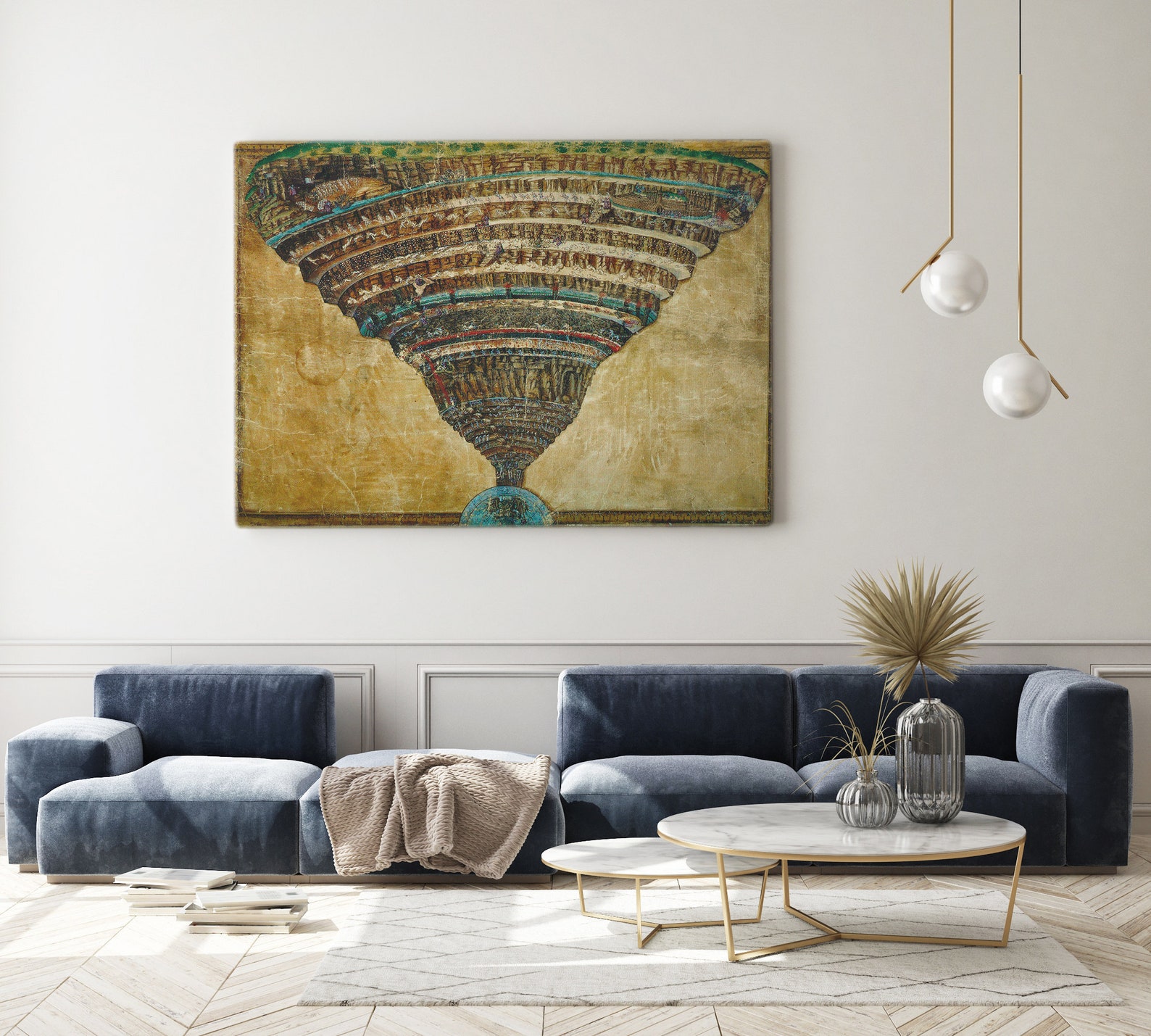Sandro Botticelli The Map of Hell Dante The Divine Comedy Etsy