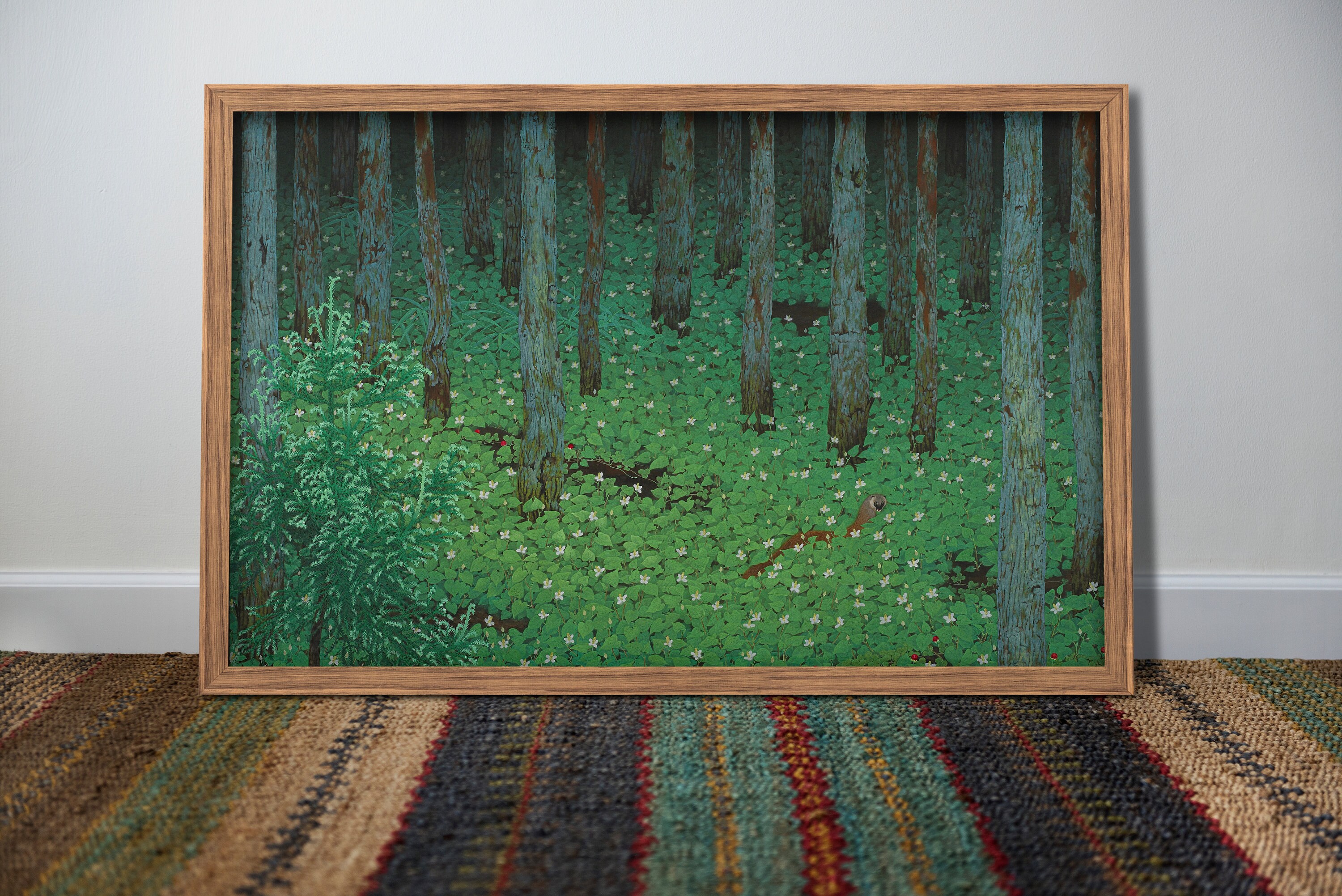 Katayama Bokuyo Mori Bos 1928. Canvas Print Giclee Wall Etsy