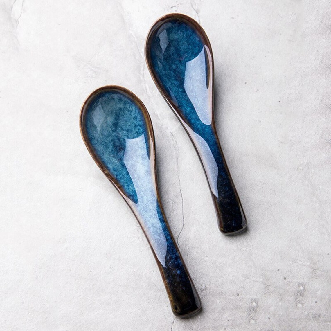 4pcs Cute Japanese Style Ceramic Spoon Household Dessert Spoon Etsy