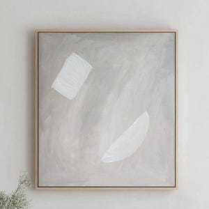 Neutral Abstract Painting Boho Minimalist Textured Wall Art