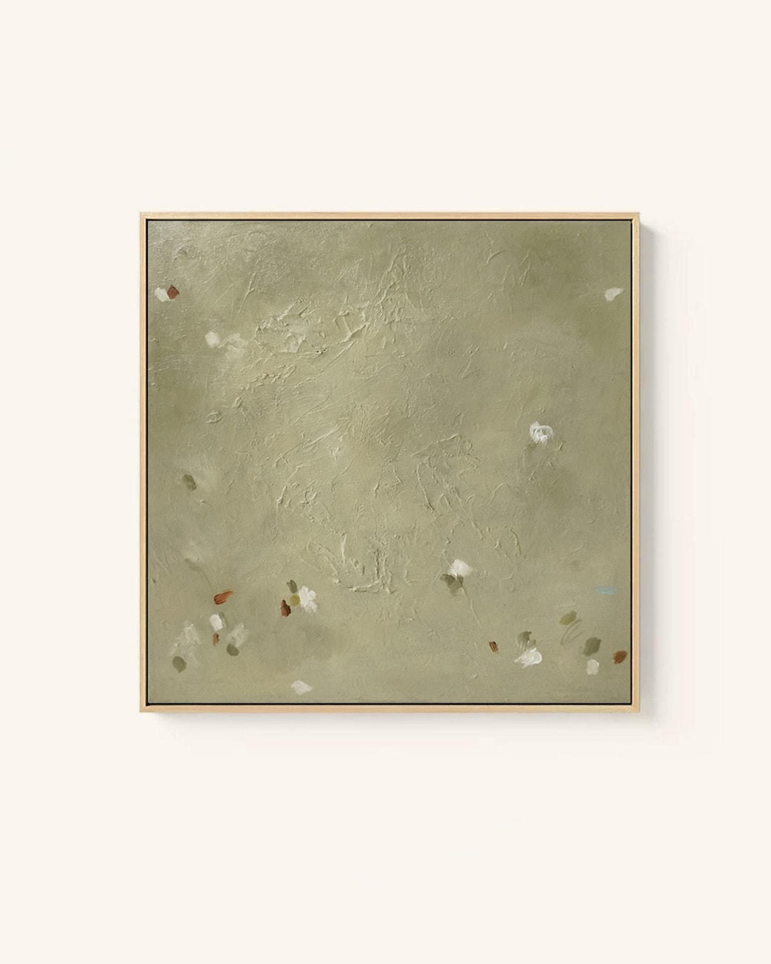 Large Sage Green Abstract Wall Art Canvas Textured Artwork Contemporary ...