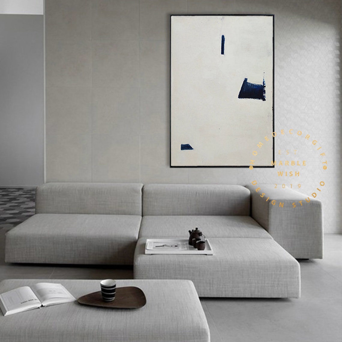 Large White Painting on Canvas Original Contemporary Art Etsy