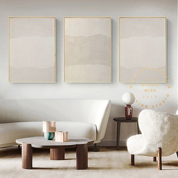 3-teiliges Leinwandbild Berglandschaft Schwarz-weiß – Wanddekoration Für Wohnzimmer, Schlafzimmer, 30x40 Cm Je Bild, Fertig Gerahmt