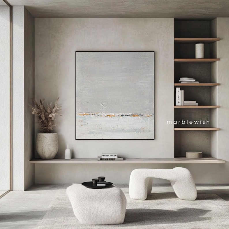 grey abstract wall art