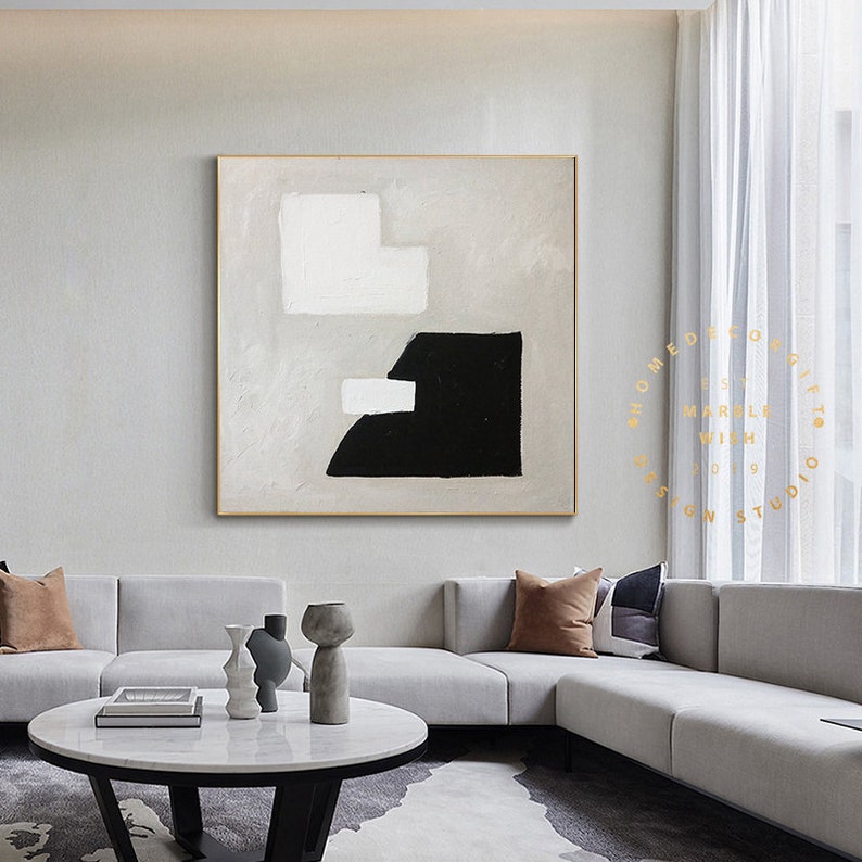 Extra Large Wall Art Black and White Wall Artoriginal Wall Etsy UK