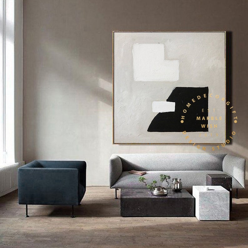 Extra Large Wall Art Black and White Wall Artoriginal Wall Etsy UK