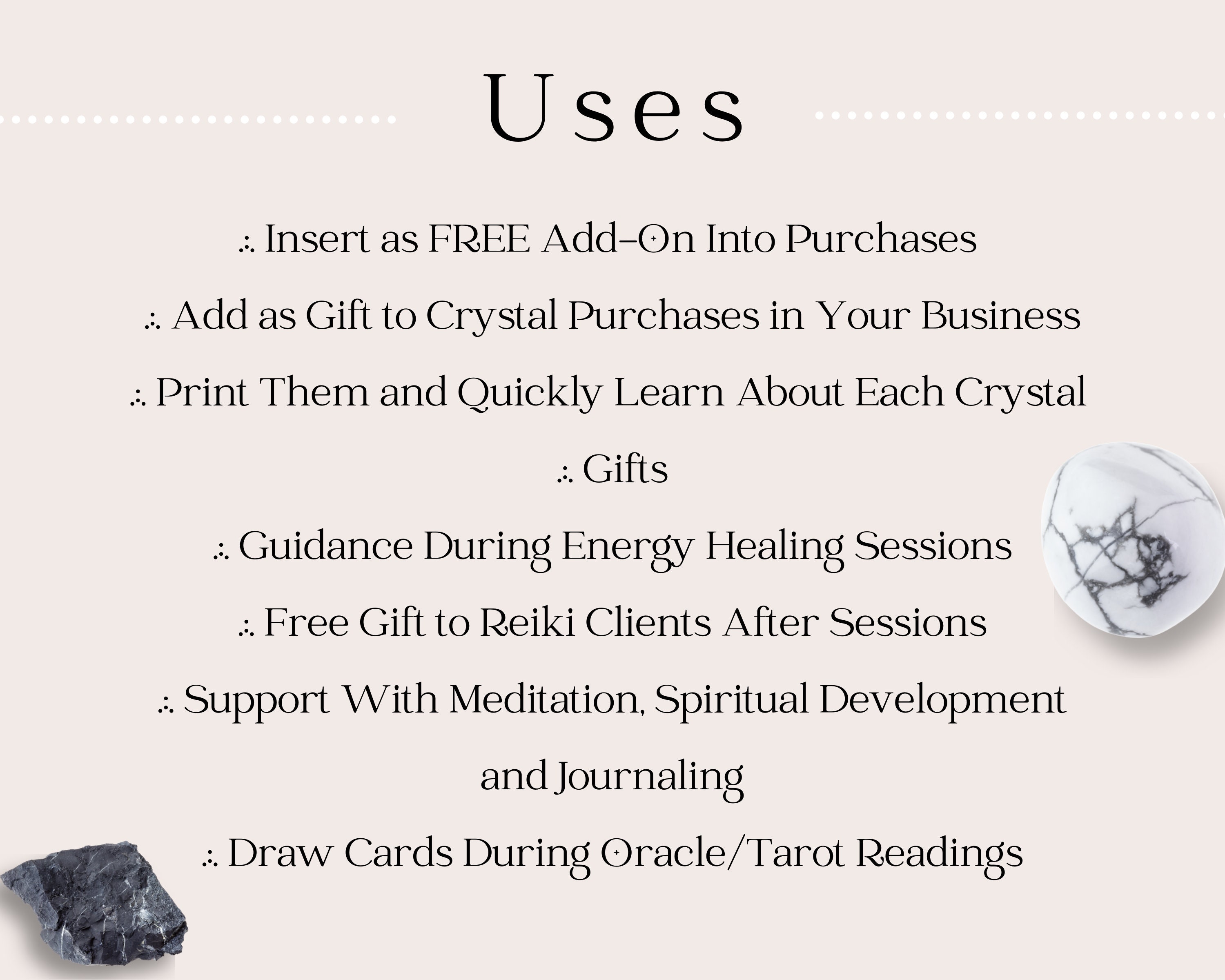 Crystal Cards Set of 100 Printable Cards Deck Digital Etsy