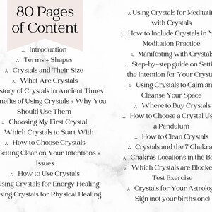 Crystals Guide + Workbook for Beginners | 80-page Printable (PDF ...