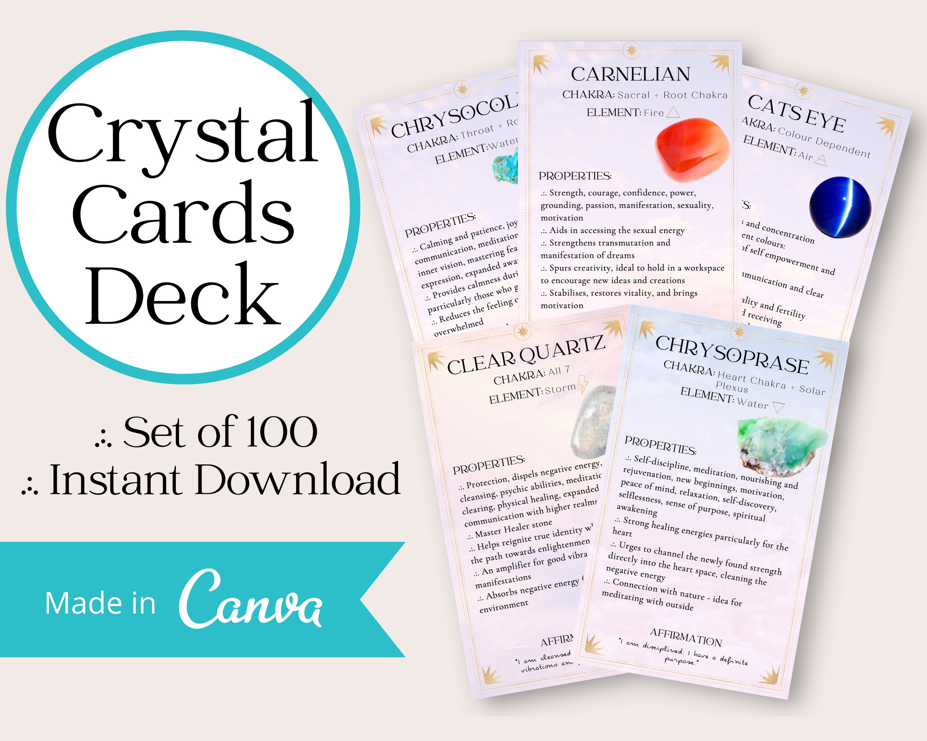 Free Printable Crystal Information Cards Templates iesanfelipe edu pe