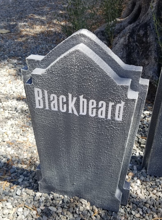 Blackbeard Custom Gravestone Tombstone. LED Illuminated With - Etsy