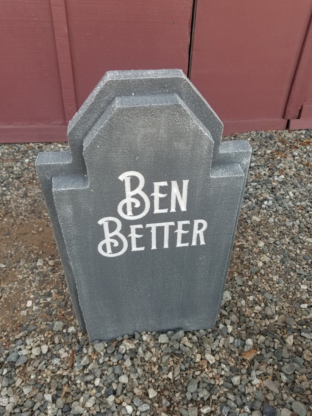 Custom Halloween Tombstone: LED Illuminated Gravestone, Personalized ...