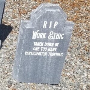 Rip Rip Work Funny RIP Work Ethic Tombstone: LED Illuminated Halloween Decoration - Etsy