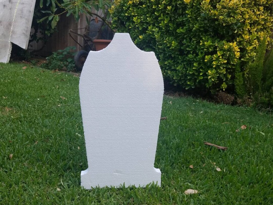Raw Foam Tombstone Headstone. Make Your Own DIY Graveyard. Etsy