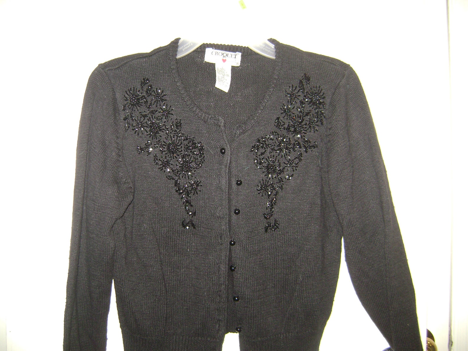 Vintage Womens Clothing Clothes Croquet Club Black Button Etsy