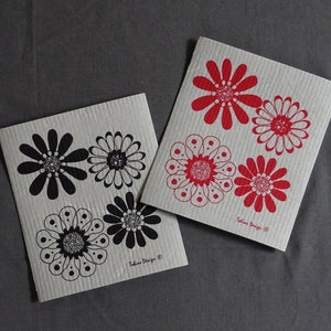 Swedish Dishcloth, Sponge Cloth, Designed and Printed in Sweden, Eco Friendly