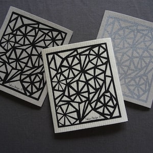 Swedish Dishcloth, Sponge Cloth, Designed and Printed in Sweden, Eco Friendly
