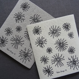 Swedish Dishcloth, Sponge Cloth, Designed and Printed in Sweden, Eco Friendly
