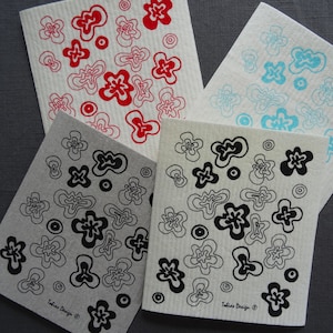 Swedish Dishcloth, Sponge Cloth, Designed and Printed in Sweden, Eco Friendly