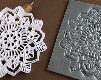 Mandala stamp  1 - made for use with polymer clay