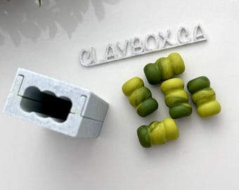 Gestapelte Perlenroller - hergestellt für die Verwendung mit Polymer Clay