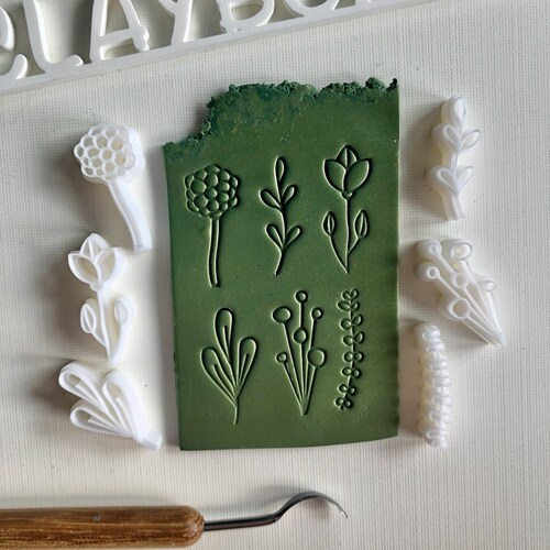 Leaf Stamps Made for Use With Polymer Clay Etsy