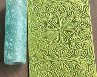 Mandala Texture Roller for Polymer Clay - 3D Printed Clay Imprint Tool