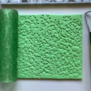 Coral Texture Roller for Polymer Clay - 3D Printed Imprint Tool