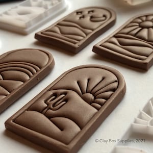 Horizon stamp set - made for use with polymer clay