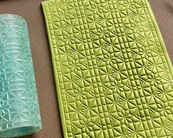 Rullo per argilla polimerica patchwork: strumento per texture stampate in 3D
