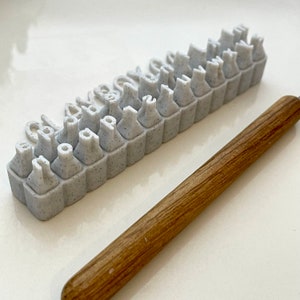 Juego de sellos con letras minúsculas